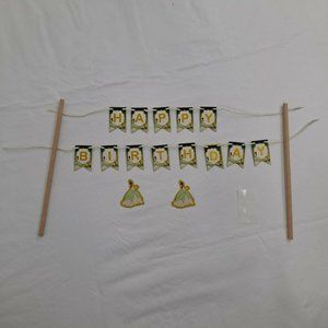 Happy Birthday Bunting Cake Topper Princess And The Frog Disney